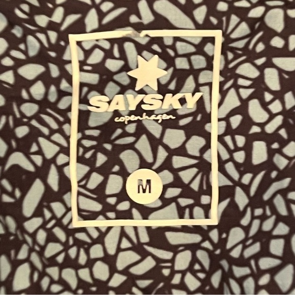 Saysky Terazzo Pace Jacket Hoodie Windbreaker Running Woman’s Size M Zip Up - Picture 10 of 12